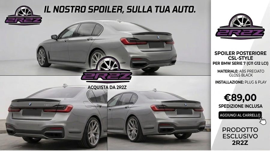SPOILER-ALETTONE POSTERIORE PER BMW SERIE 7-M7- G11-G13