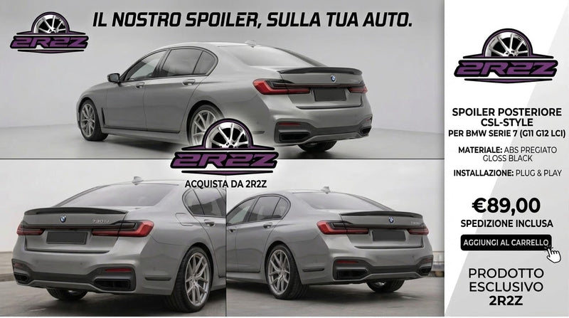 SPOILER-ALETTONE POSTERIORE PER BMW SERIE 7-M7- G11-G13