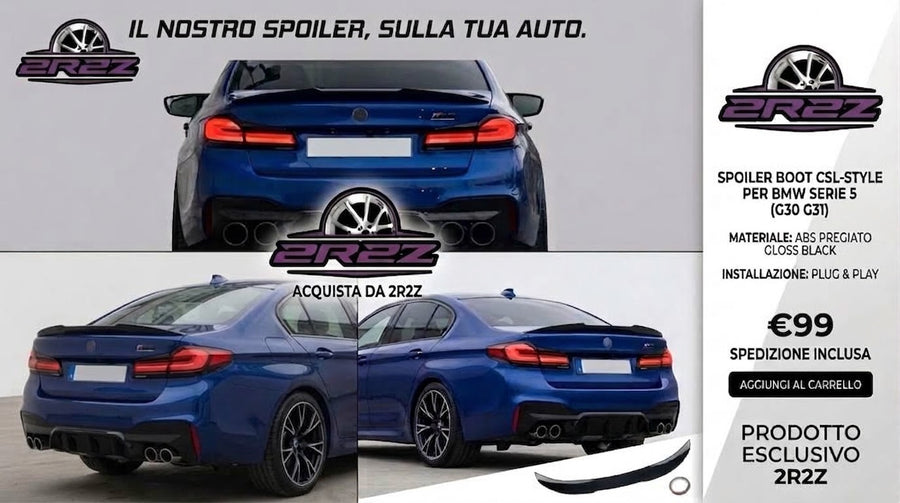 SPOILER-ALETTONE POSTERIORE PER BMW SERIE 5-M5- G30 MOD2