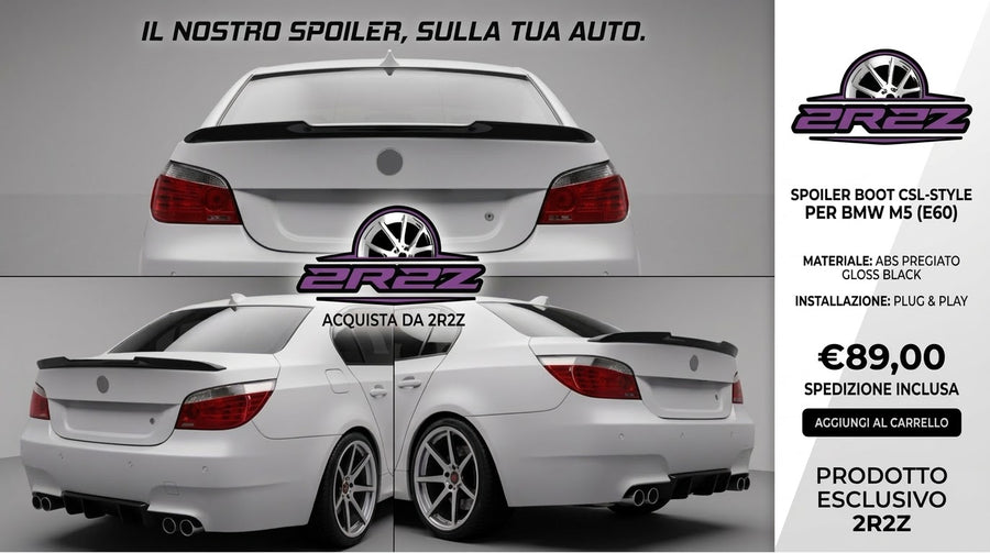 SPOILER-ALETTONE POSTERIORE PER BMW SERIE 5- M5- E60
