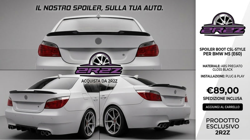 SPOILER-ALETTONE POSTERIORE PER BMW SERIE 5- M5- E60