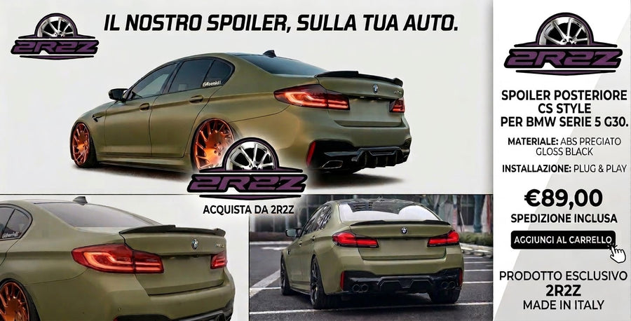 SPOILER-ALETTONE POSTERIORE PER BMW SERIE 5-M5-G30