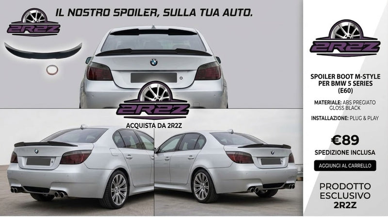 SPOILER-ALETTONE POSTERIORE PER BMW SERIE 5-M5- E60 MOD2