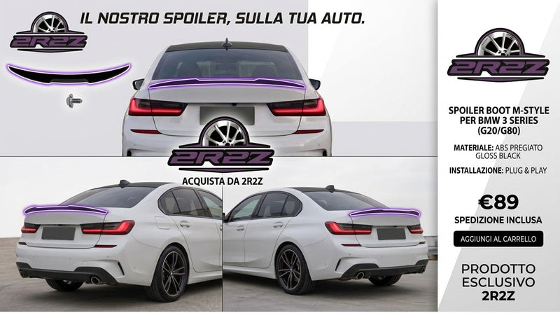 SPOILER-ALETTONE POSTERIORE PER BMW SERIE 3-M3- G20-G28